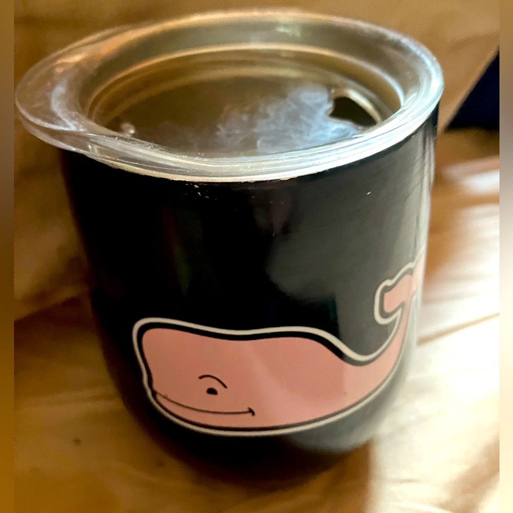 Vineyard Vines Lidded Wine Travel insulated cup drink tumbler coffee mug glass